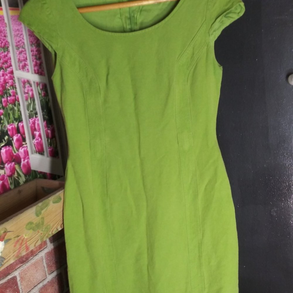 Glorious Green Dress With Magnificent Matching Purse Set - Picture 3 of 5